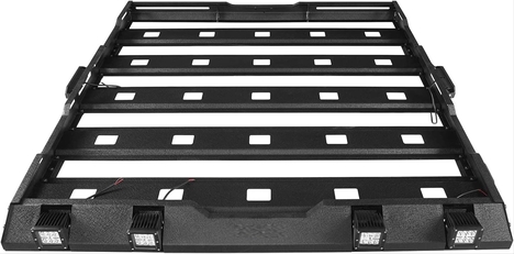 JEEP WRANGLER JK 2007-2017 IÇIN UYUMLU TAVAN SEPETI ve CAM CERCEVESI (LEDLI)
